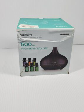 VicTsing HM582A 500ml Aromatherapy Set And Oil Diffuser With Sleep Mode - Brown